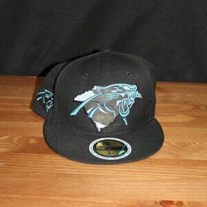 𝅺new Era Carolina panthers NFL hat size 7 3/8ths, Black